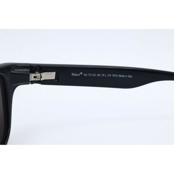 Maui Jim Mixed Plate MJ721-02 Square Black Sunglasses Neutral Grey Polarized (C) - Picture 5 of 6